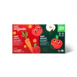 Organic Applesauce Pouches - Apple Carrot & Apple Spinach - Good & Gather™ 9 Organic Applesauce Pouches - Apple Carrot & Apple Spinach - Good & Gather™ -Good And Gather Store GUEST c387d59a 1c00 4d05 a6c7 d2c7e83495f0