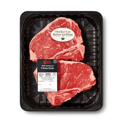 USDA Choice Angus Beef T-Bone Steak - Price Per Lb - Good & Gather™ 6 USDA Choice Angus Beef T-Bone Steak - Price Per Lb - Good & Gather™ - Image 6