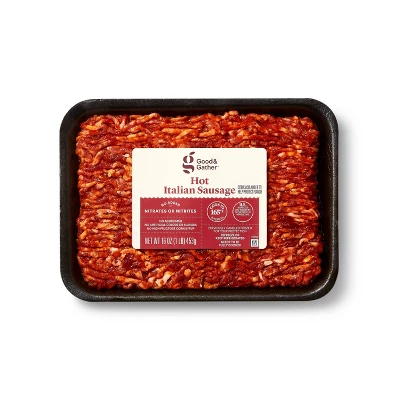 Hot Ground Italian Sausage - 16oz - Good & Gather™ 3 Hot Ground Italian Sausage - 16oz - Good & Gather™ - Image 3