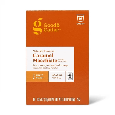 Naturally Flavored Caramel Macchiato Light Roast Coffee - 16ct Single Serve Pods - Good & Gather™ 3 Naturally Flavored Caramel Macchiato Light Roast Coffee - 16ct Single Serve Pods - Good & Gather™ - Image 3