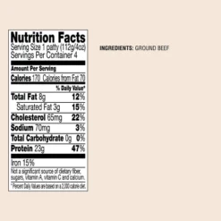 93/7 Ground Beef Burger Patties - 1lb - Good & Gather™ 8 93/7 Ground Beef Burger Patties - 1lb - Good & Gather™ -Good And Gather Store GUEST ccef4f90 5b11 4844 941e 43654a9a5f2b