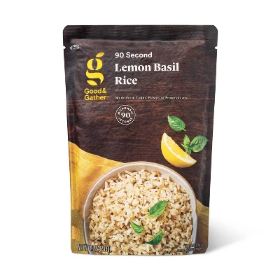 90 Second Lemon Basil Rice - 8.8oz - Good & Gather™ 3 90 Second Lemon Basil Rice - 8.8oz - Good & Gather™ - Image 3