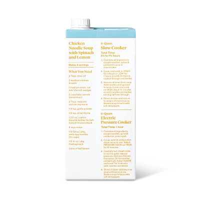 No Salt Added Chicken Stock - 32oz - Good & Gather™ 1 No Salt Added Chicken Stock - 32oz - Good & Gather™