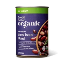 Organic Low Sodium 3 Bean Blend - 15oz - Good & Gather™ 5 Organic Low Sodium 3 Bean Blend - 15oz - Good & Gather™ -Good And Gather Store GUEST d09774af 3a11 490f 90bd 25669ec91915