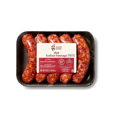 Hot Italian Sausage Links - 16oz/5ct - Good & Gather™ 3 Hot Italian Sausage Links - 16oz/5ct - Good & Gather™ - Image 3