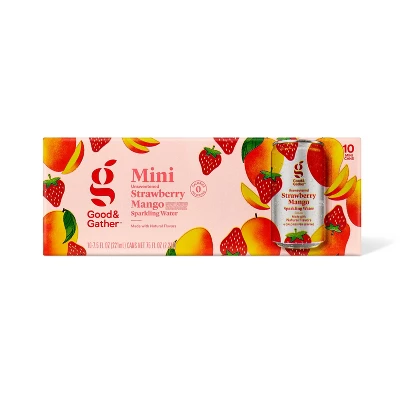 Strawberry Mango Sparkling Water - 10pk/7.5 Fl Oz Cans Good & Gather™ 5 Strawberry Mango Sparkling Water - 10pk/7.5 Fl Oz Cans Good & Gather™ - Image 5