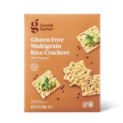 Gluten Free Multi-grain With Flax Rice Crackers - 3.5oz - Good & Gather™ -Good And Gather Store GUEST d94896b1 b902 4398 b1bb e6c952f5715a