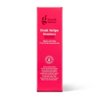 Strawberry Fruit Strips - 25ct/12.5oz - Good & Gather™ 2 Strawberry Fruit Strips - 25ct/12.5oz - Good & Gather™ - Image 2