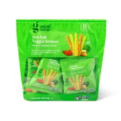 Sea Salt Veggie Straws Potato & Vegetable Snack Multipack - 12ct/.75oz - Good & Gather™ -Good And Gather Store GUEST e0fbcd99 1385 48c4 b388 fe784663bb93