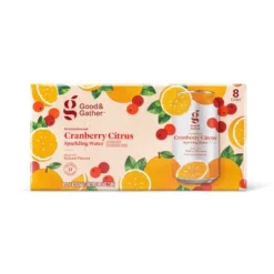 Cranberry Citrus Sparkling Water - 8pk/12 Fl Oz Cans - Good & Gather™ -Good And Gather Store GUEST e7b32dd1 8a48 43c1 93a9 58f8ef0f1a62