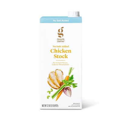 No Salt Added Chicken Stock - 32oz - Good & Gather™ 3 No Salt Added Chicken Stock - 32oz - Good & Gather™ - Image 3