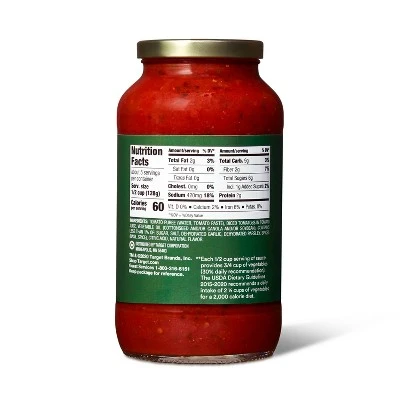 Tomato, Basil & Garlic Pasta Sauce - 24oz - Good & Gather™ 1 Tomato, Basil & Garlic Pasta Sauce - 24oz - Good & Gather™