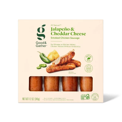 Jalapeno & Cheddar Chicken Sausage - 12oz - Good & Gather™ 3 Jalapeno & Cheddar Chicken Sausage - 12oz - Good & Gather™ - Image 3