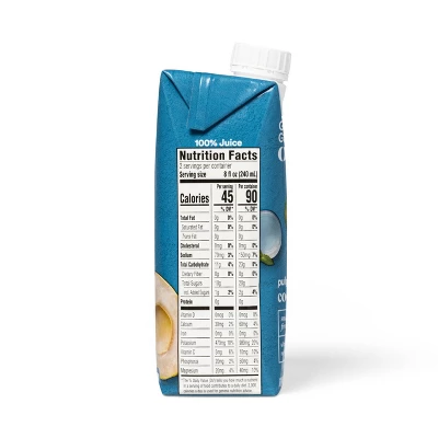 Organic Original Coconut Water - 500ml Carton - Good & Gather™ 2 Organic Original Coconut Water - 500ml Carton - Good & Gather™ - Image 2