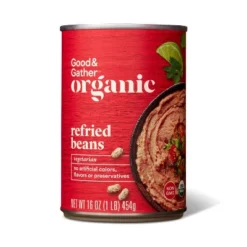 Organic Refried Pinto Beans 16oz - Good & Gather™ -Good And Gather Store GUEST f691d12f 3521 453a 9b20 044bb3eab46a