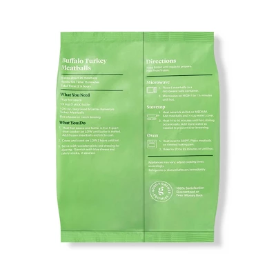 USDA All Natural Homestyle Turkey Meatballs - Frozen - 20oz - Good & Gather™ 2 USDA All Natural Homestyle Turkey Meatballs - Frozen - 20oz - Good & Gather™ - Image 2