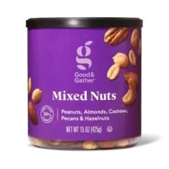 Mixed Nuts - Peanuts, Almonds, Cashews, Peacans & Hazelnuts - 15oz - Good & Gather™ -Good And Gather Store GUEST f95885d0 f7f7 45d8 a9ed 2bfe57fad144