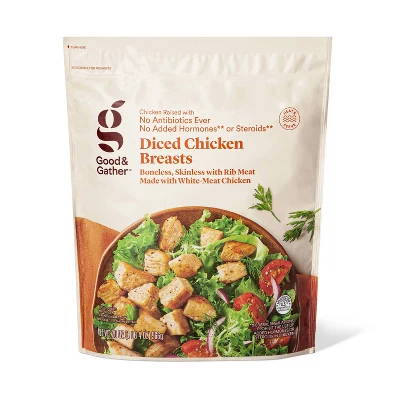 No Antibiotics Ever Diced & Grilled Chicken Breast - Frozen - 20oz - Good & Gather™ 3 No Antibiotics Ever Diced & Grilled Chicken Breast - Frozen - 20oz - Good & Gather™ - Image 3