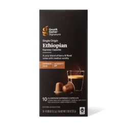 Single Origin Ethiopian Espresso Capsules - Good & Gather™ - 1.83oz/10ct -Good And Gather Store GUEST fa703ba0 3de3 4603 afbf 365d76e49d3b