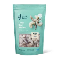 Large Tail-Off, Peeled, Deveined Raw Shrimp - Frozen - 41-50ct/lb - 2lbs - Good & Gather™ -Good And Gather Store GUEST fc1806b1 c6ae 42aa abfd 2220bc64c6dd