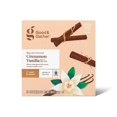 Naturally Flavored Cinnamon Vanilla Light Roast Coffee - 16ct Single Serve Pods - Good & Gather™ 4 Naturally Flavored Cinnamon Vanilla Light Roast Coffee - 16ct Single Serve Pods - Good & Gather™ - Image 4
