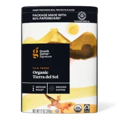Signature Organic Tierra Del Sol Medium Roast Ground Coffee - 12oz - Good & Gather™ -Good And Gather Store GUEST fe2c87a4 6364 45f1 8118 c55232fae18c