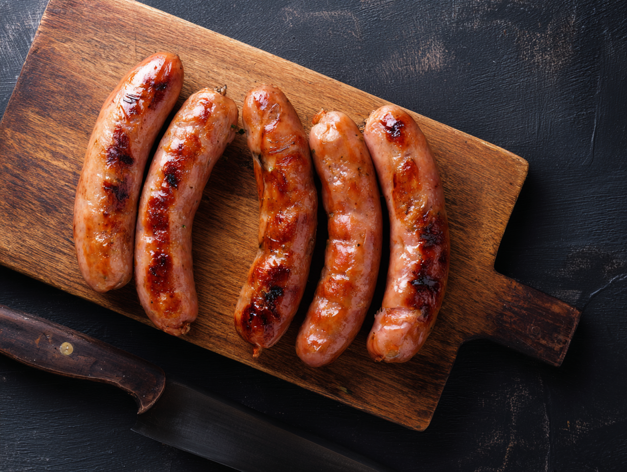 Good And Gather Store -Good And Gather Store Jones course cut sausages cooked